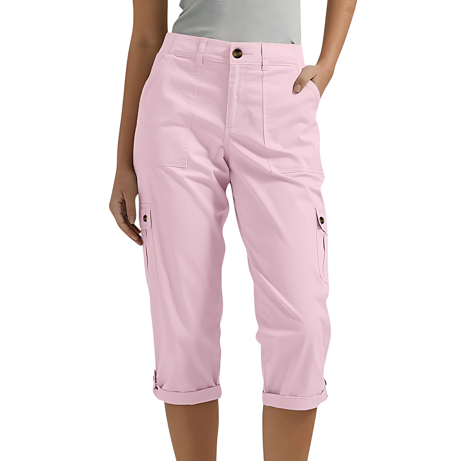 3/4 length combat trousers ladies