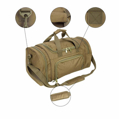 55l Khaki duffle bag
