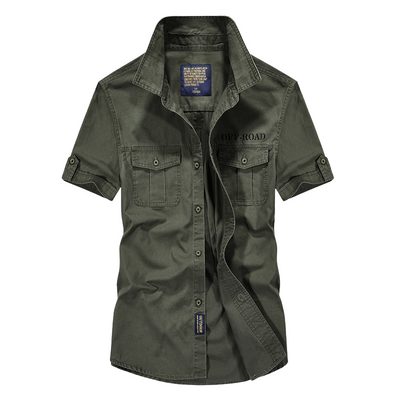 Army cargo short sleeve shirt