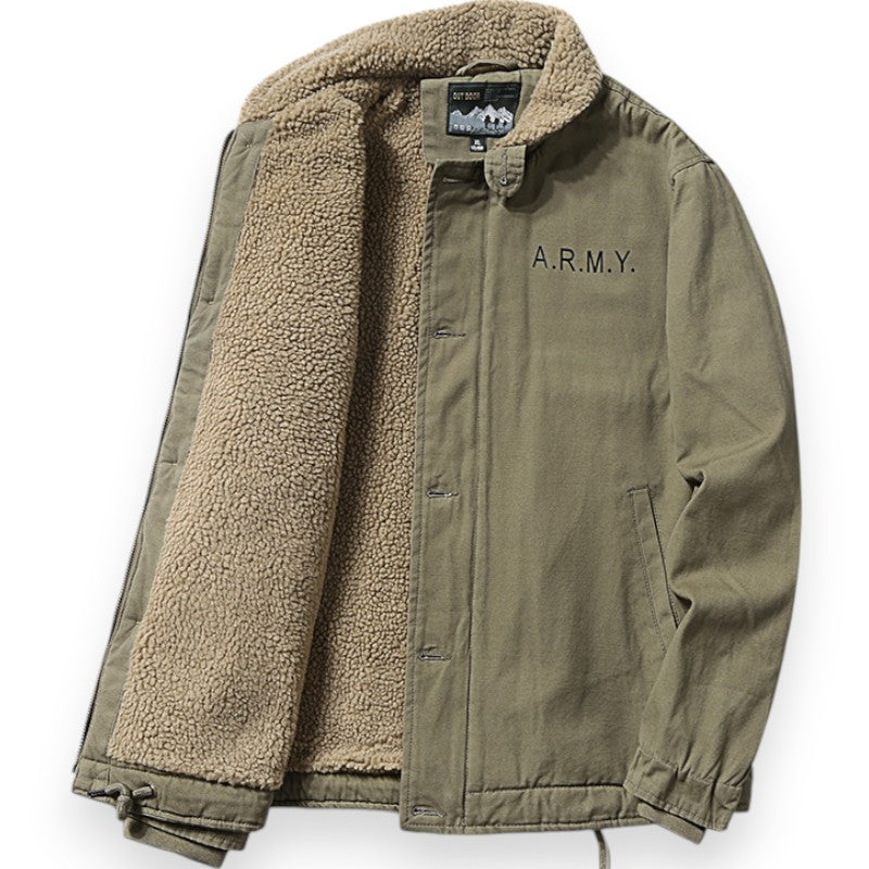 US army fleece jacket
