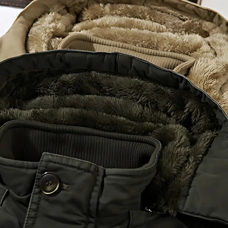 Army Green Hooded Parka