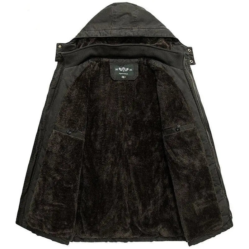 Army Green Hooded Parka