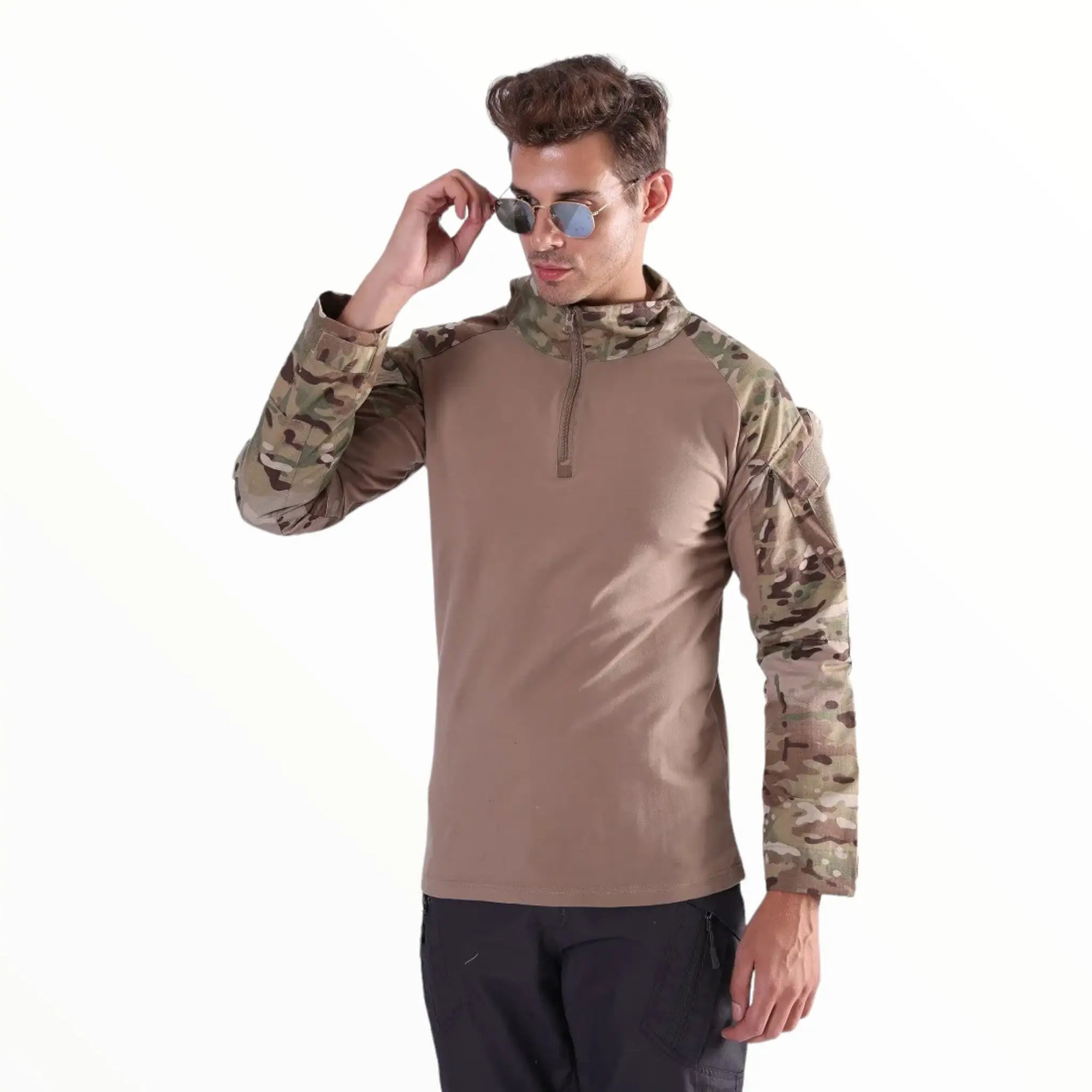 Army Green Long Sleeve T shirt