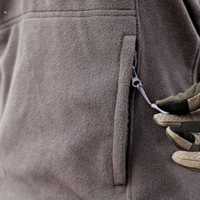 Army jacket velcro fleece