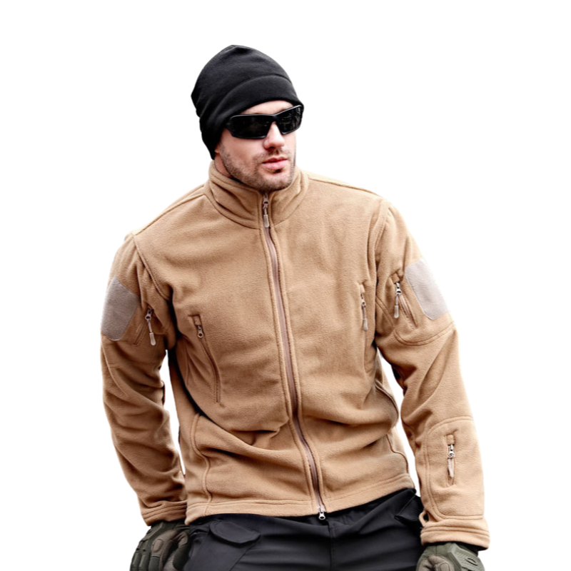 Army jacket velcro fleece