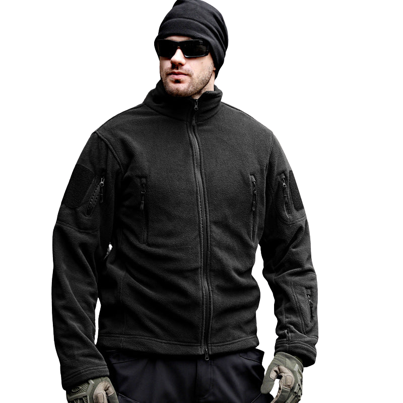 Army jacket velcro fleece