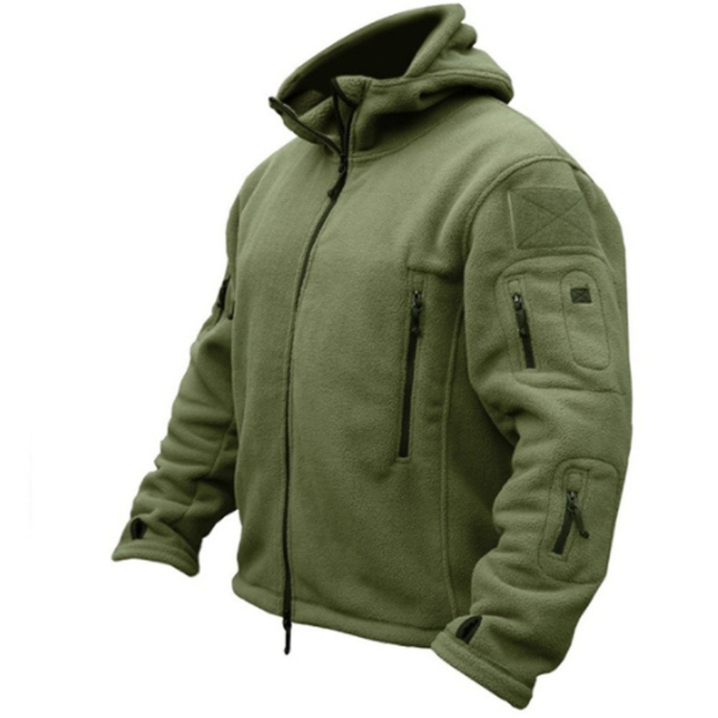 Army jacket velcro fleece