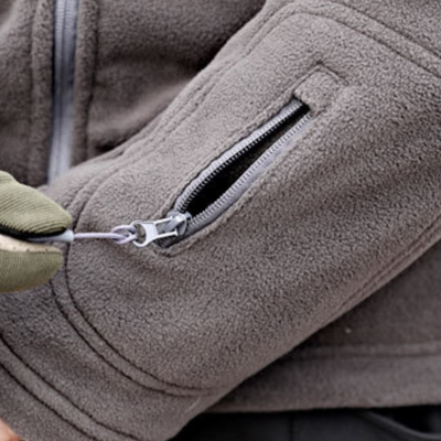 Army jacket velcro fleece