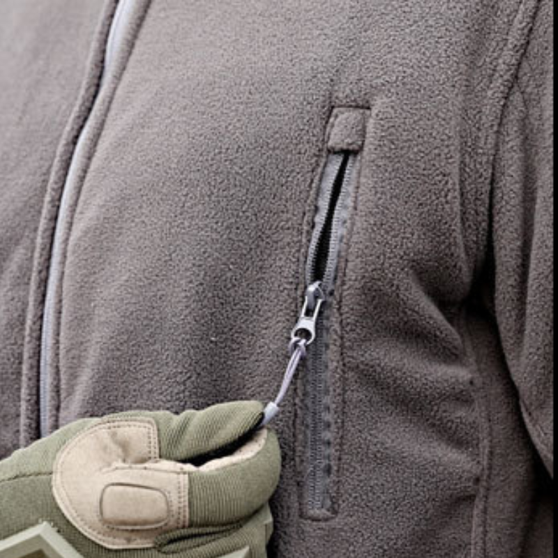 Army jacket velcro fleece