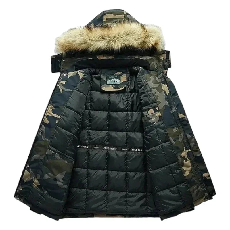 Army Parka Jacket with Fur