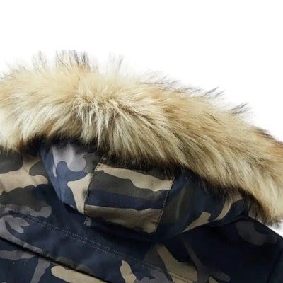 Army Parka Jacket with Fur
