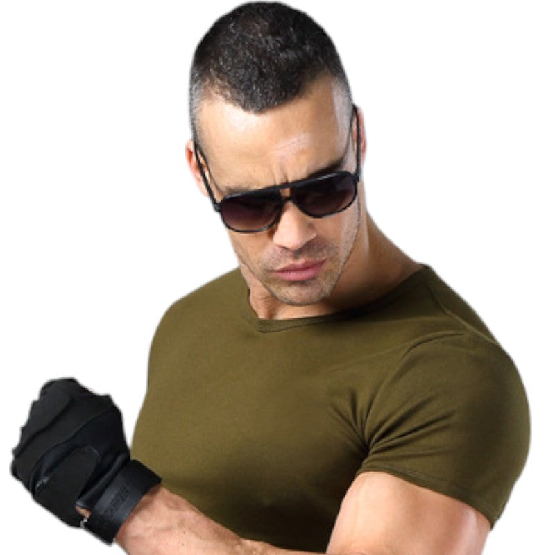 Army print T-shirt mens