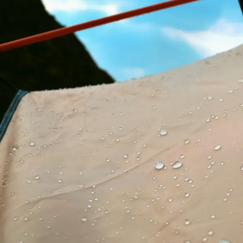 Automatic camping tent with awning