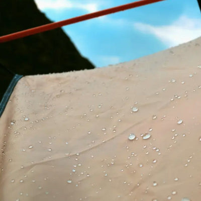 Automatic camping tent with awning