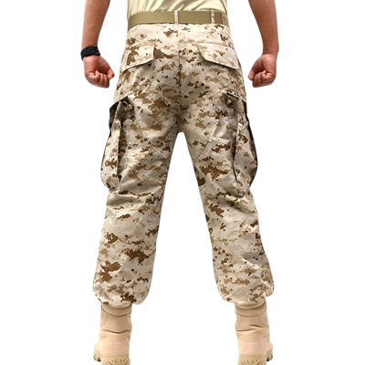 Beige camo cargo pants