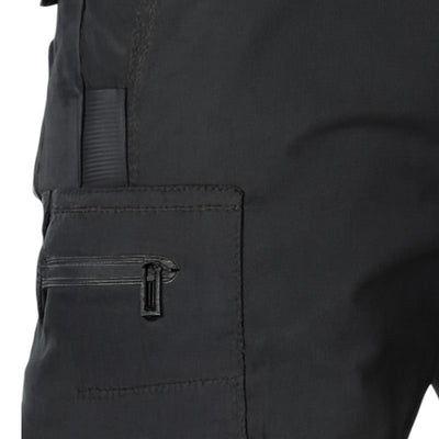 Black combat trousers multi pocket