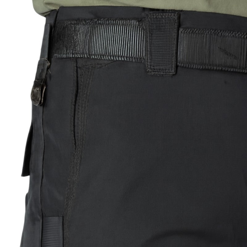 Black combat trousers multi pocket