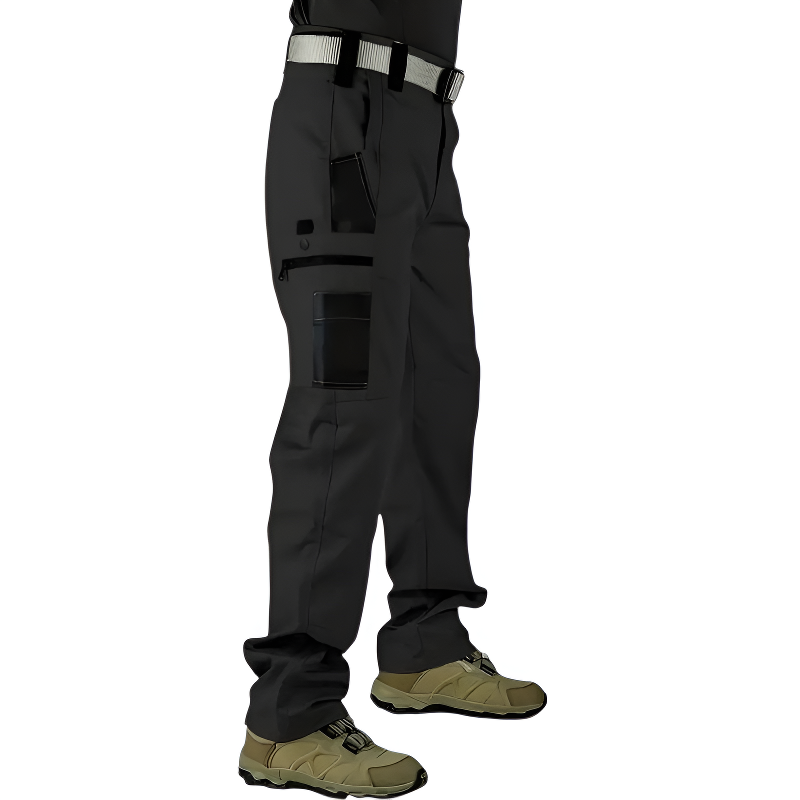 Black heavy duty combat trousers