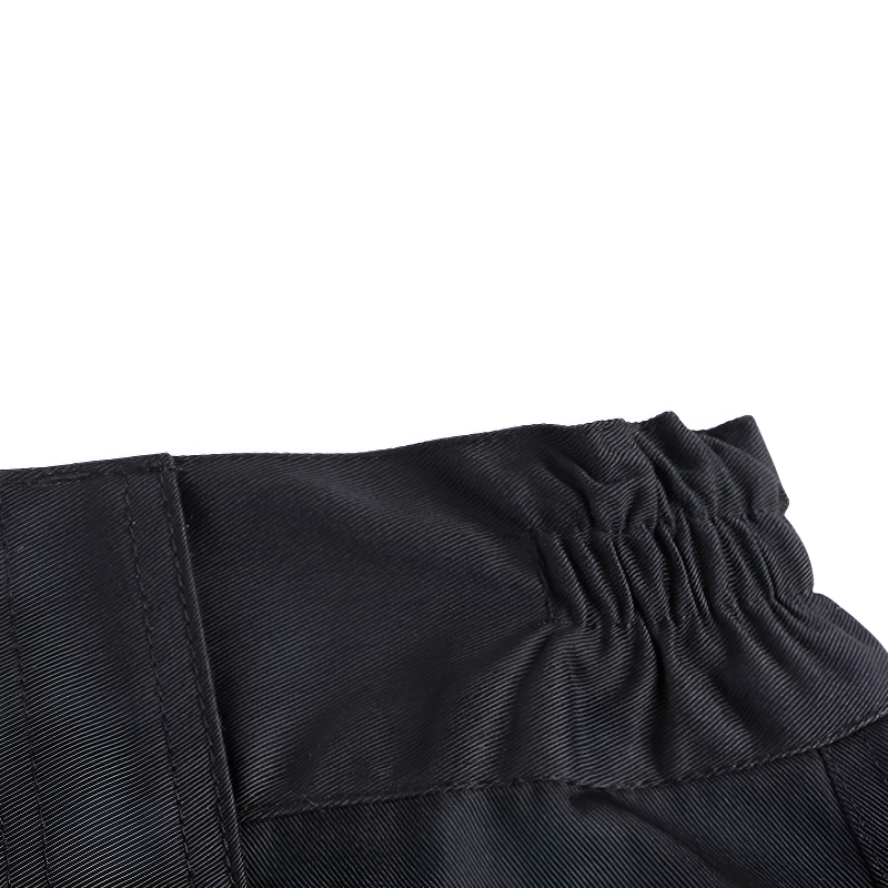 Black military combat trousers