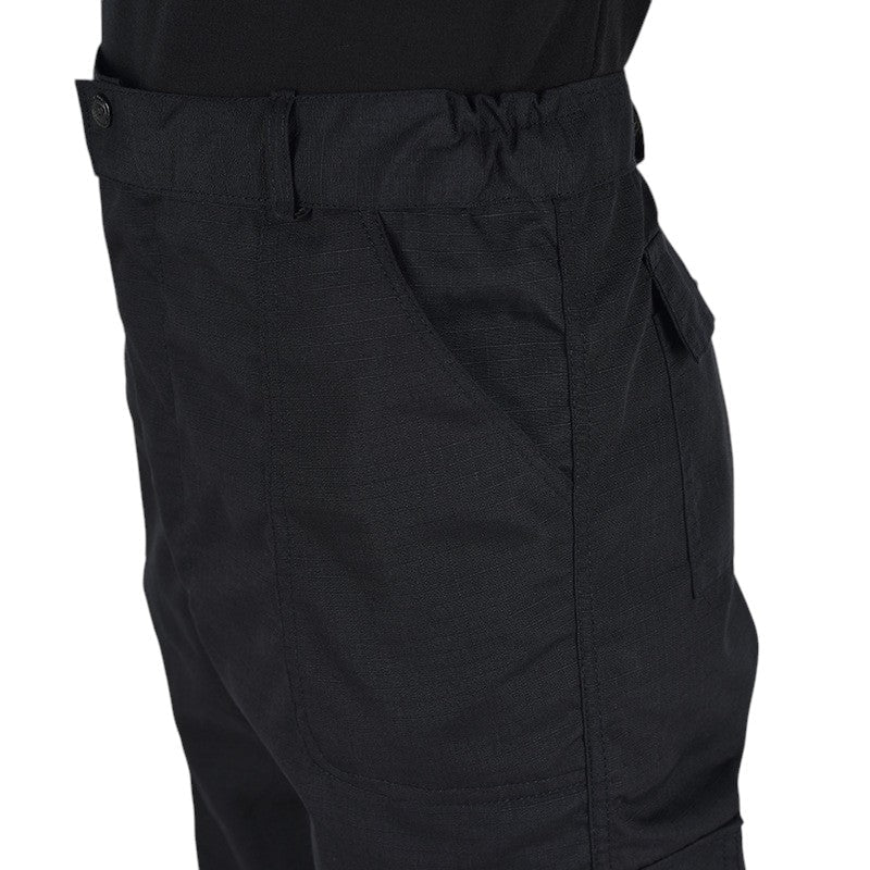 Black ripstop combat trousers