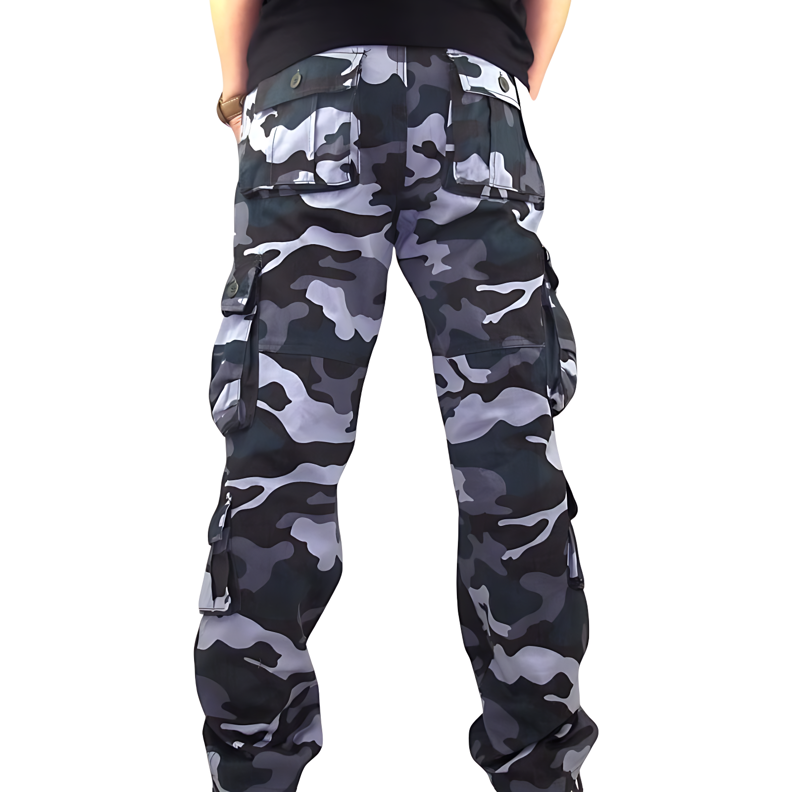 Blue army cargo pants