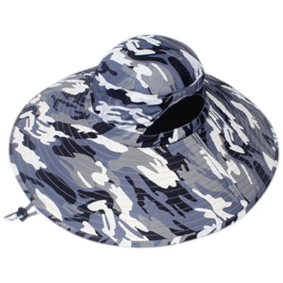 Blue military bush hat