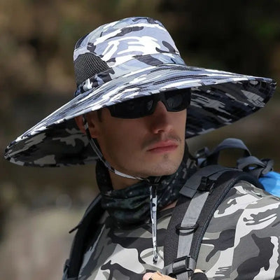 Blue military bush hat