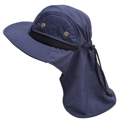 Bush hat with neck cover