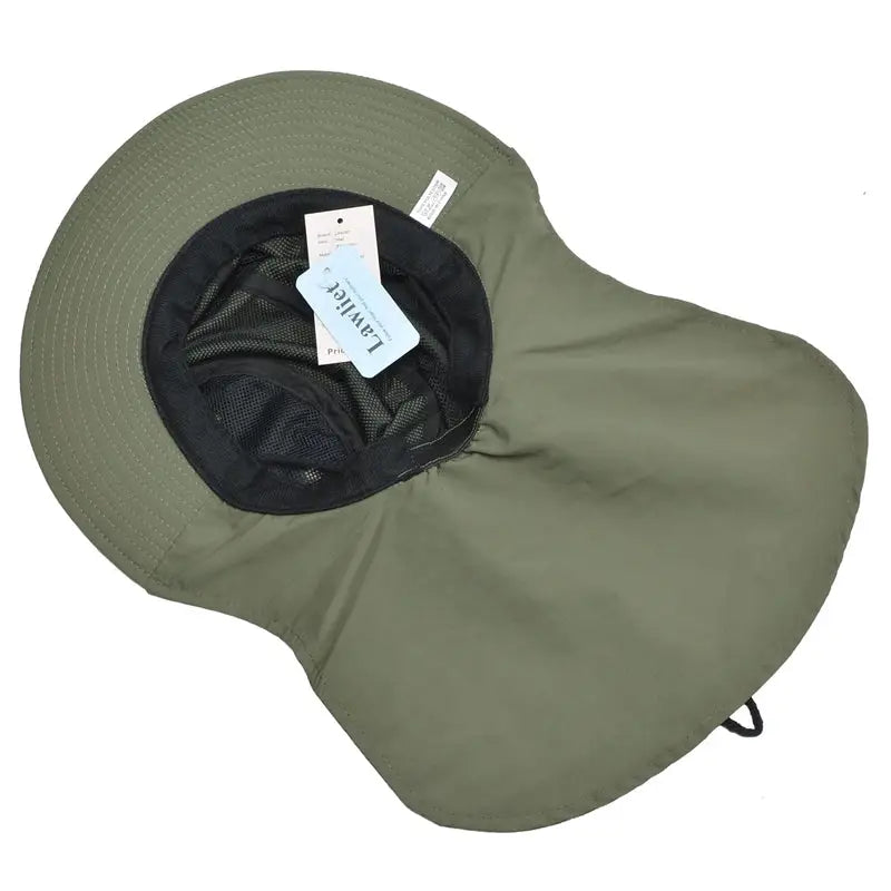 Bush hat with neck cover