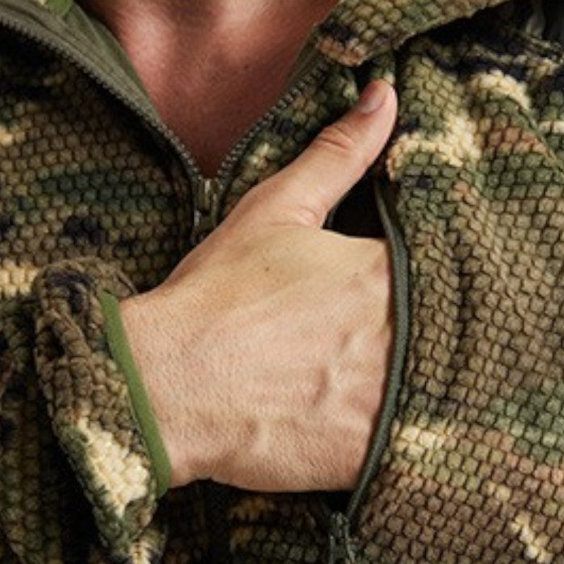 Camo fleece jumper