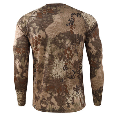 Camo long sleeve base layer t shirt