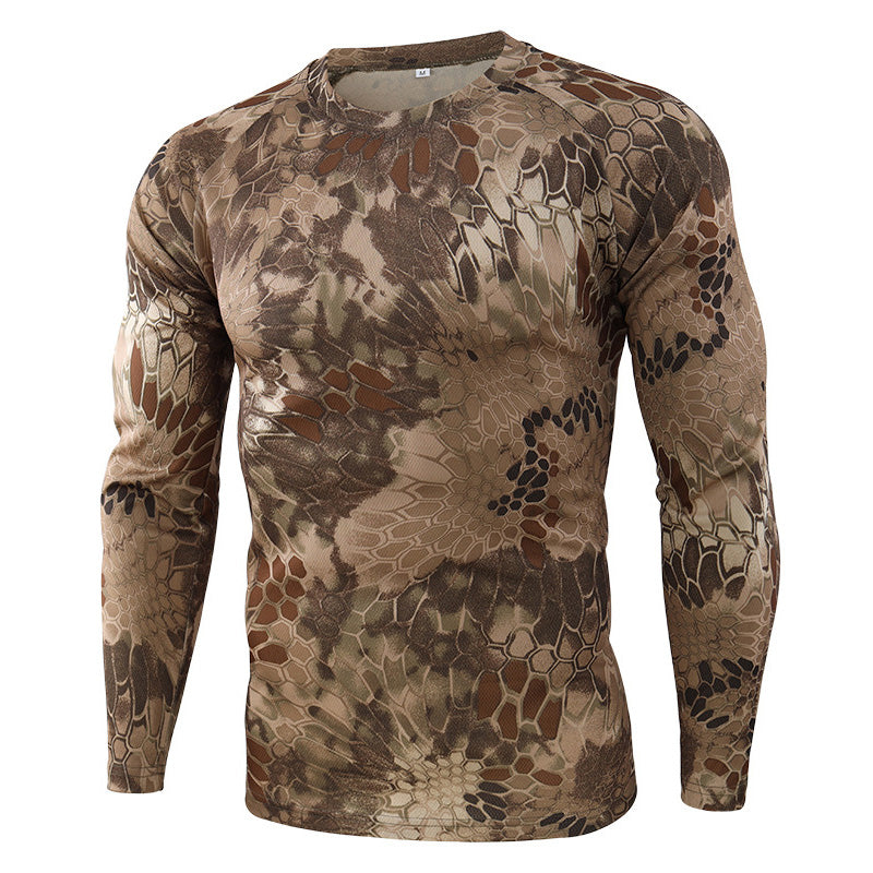 Camo long sleeve base layer t shirt