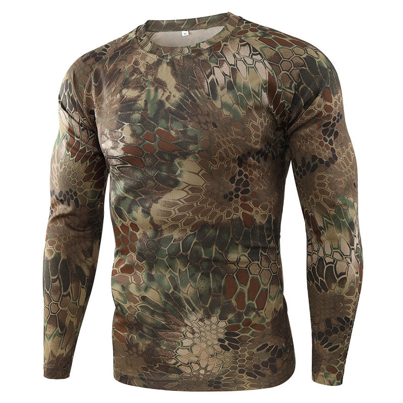 Camo long sleeve base layer t shirt