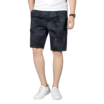 Camouflage cargo shorts for men