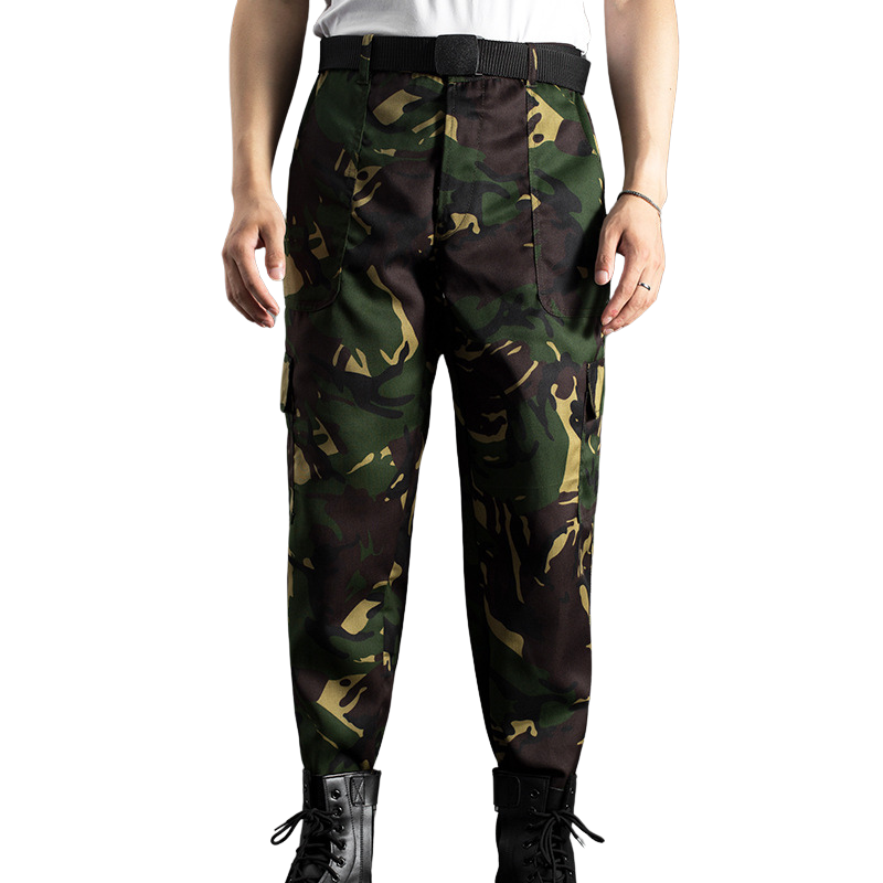 Camouflage combat trousers mens