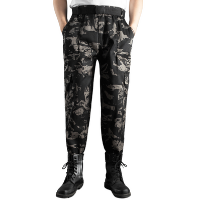 Camouflage combat trousers mens