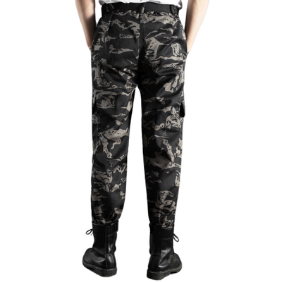 Camouflage combat trousers mens