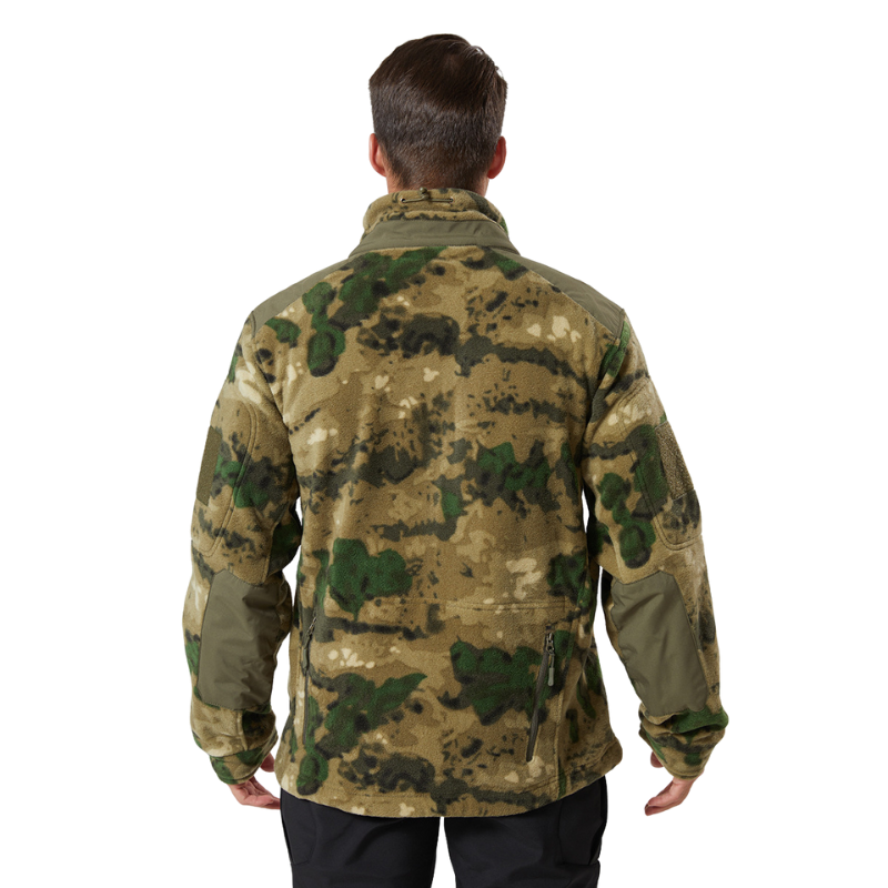 Camouflage fleece jacket army