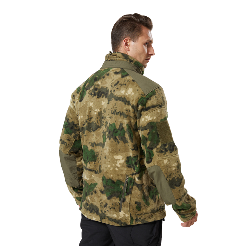 Camouflage fleece jacket army