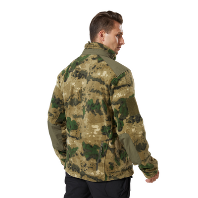 Camouflage fleece jacket army