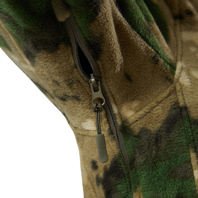 Camouflage fleece jacket army