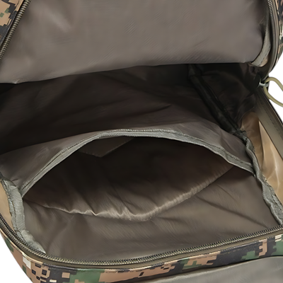 Camouflage military backpack
