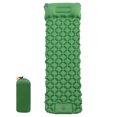 Camping air bed self inflating