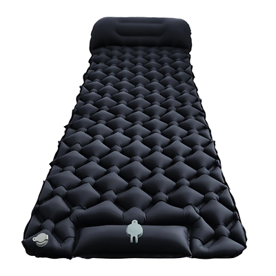 Camping air bed self inflating