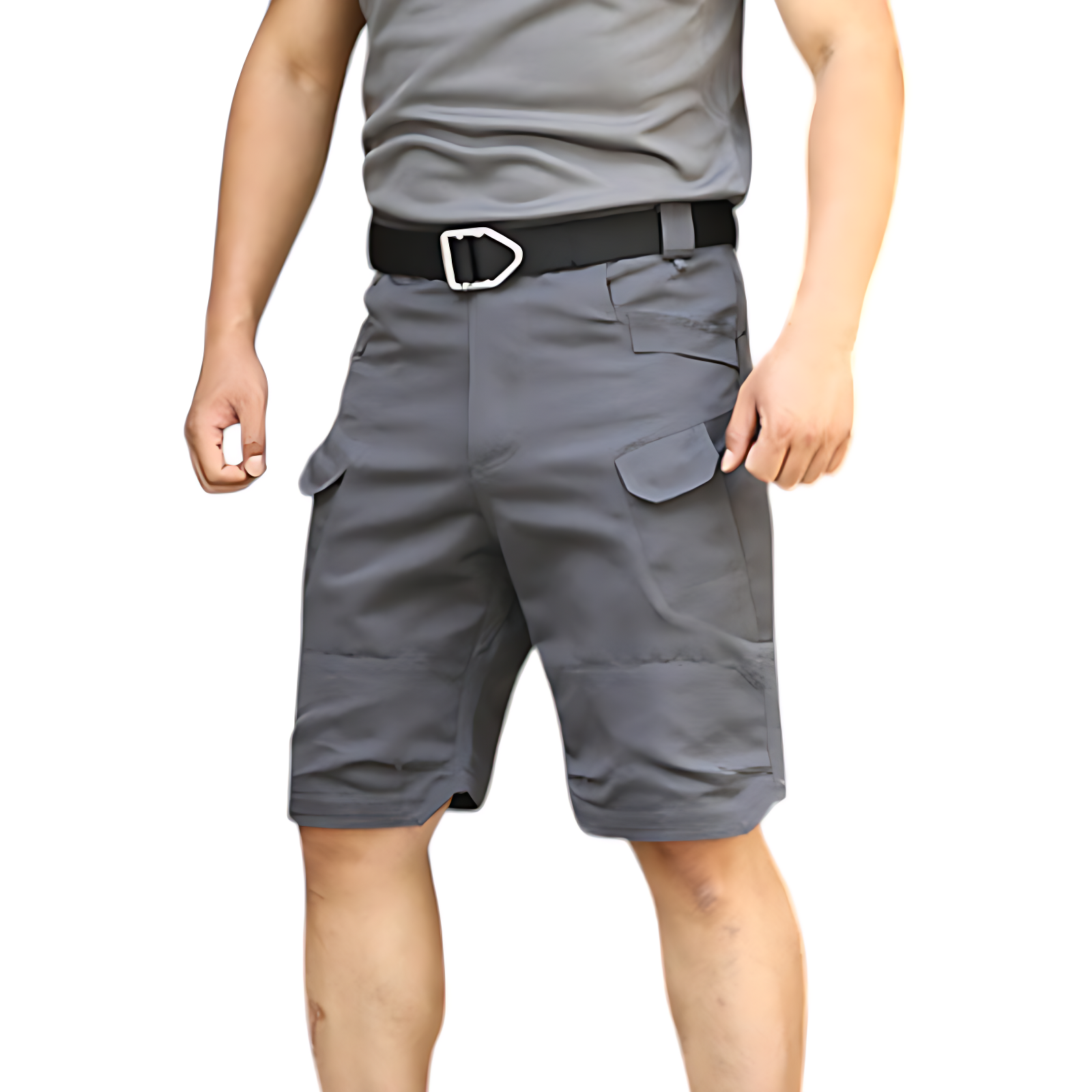 Cargo camo shorts for men