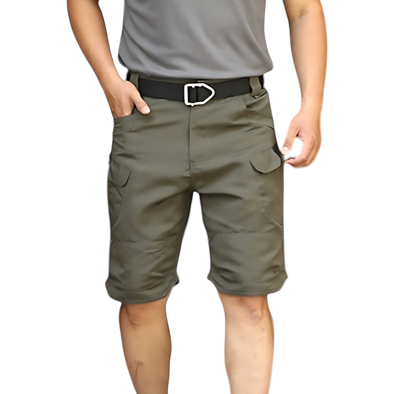 Cargo camo shorts for men