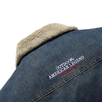 Denim Jacket Military Style