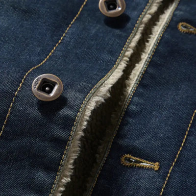 Denim Jacket Military Style