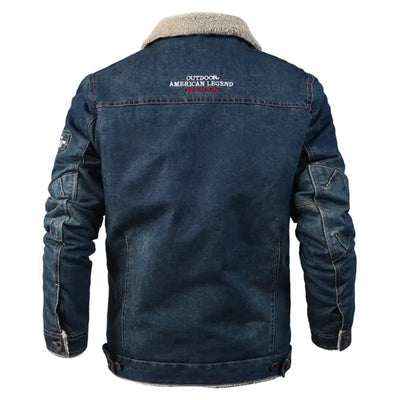 Denim Jacket Military Style