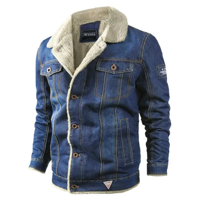 Denim Jacket Military Style